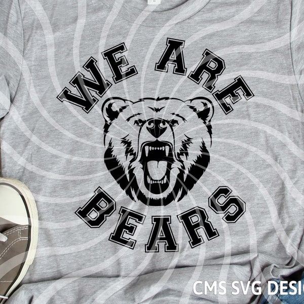Bear svg, bears svg, Respect All Fear none svg, school pride mascot cut file printable cricut maker silhouette