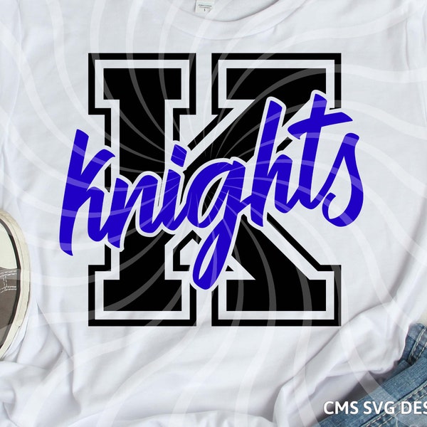 Knight svg, Knights svg, Knight Varsity letter, school pride mascot cut file printable cricut maker silhouette