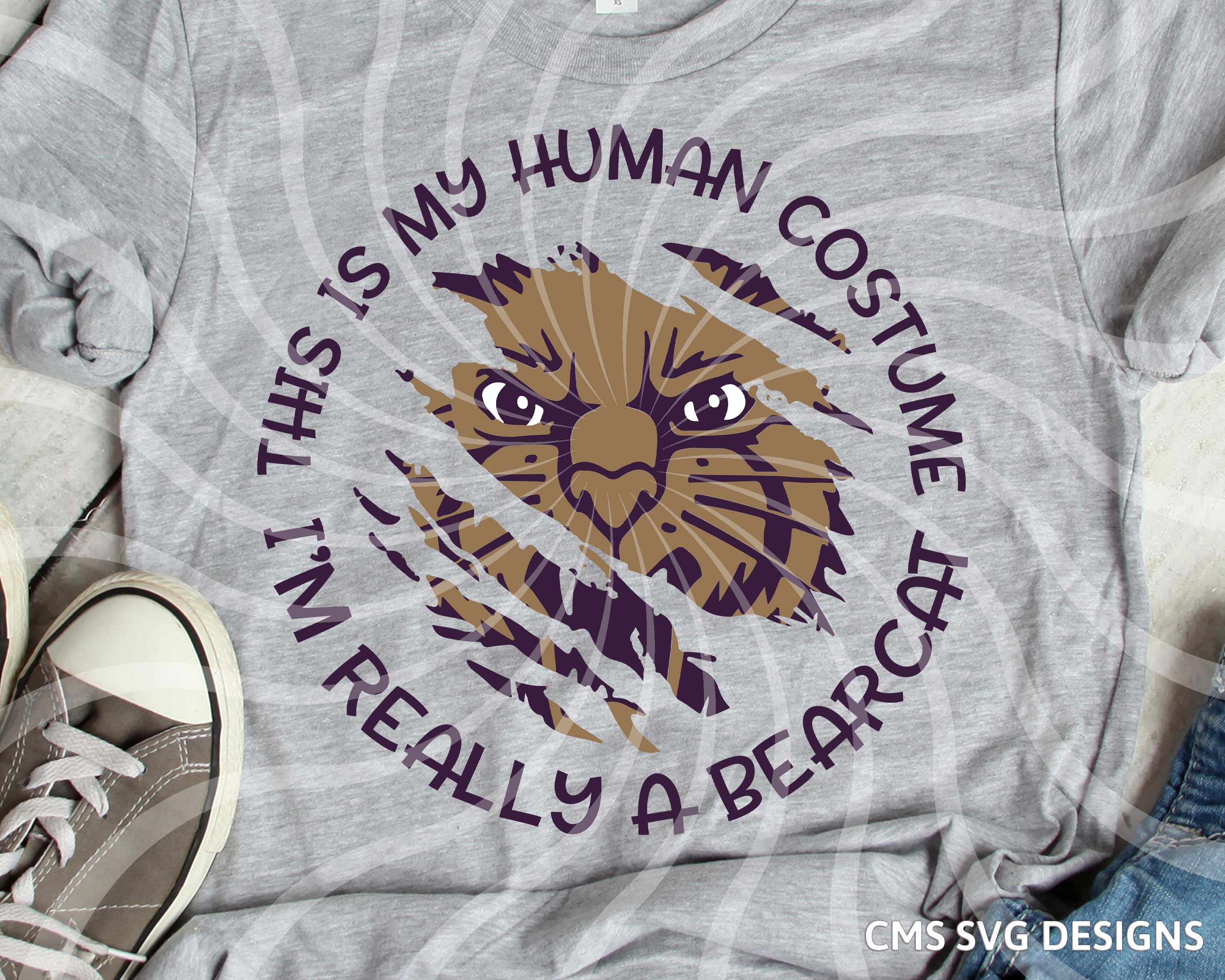 Bearcat Svg Bearcats Svg Bearcat Costume Svg Cat School Etsy