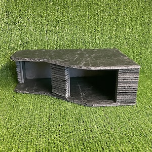 Slate Cave with Basking roof - Axolotl, Bearded Dragon, Fish, Snakes, Reptiles, Geckos, 30x20x9cm free p&p