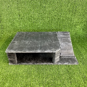 Large Slate Reptile Cave with Basking Roof (40x25x10cm)