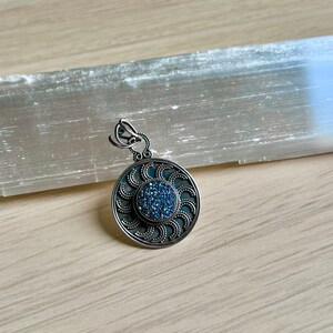 N7-Sterling silver-Chalcopyrite stone sterling silver pendant