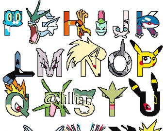 Pokemon Abc Etsy