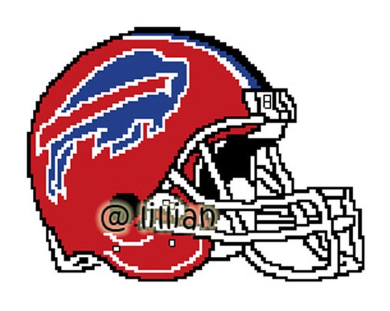 NFL BUFFALO Bills HELMET Cross Stitch 