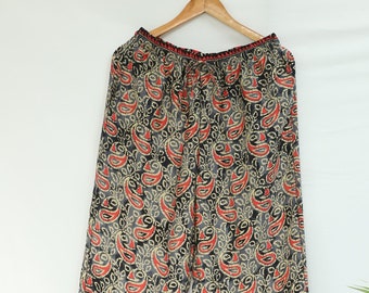 Lounge Hose aus Seidenmischung mit Seitentaschen