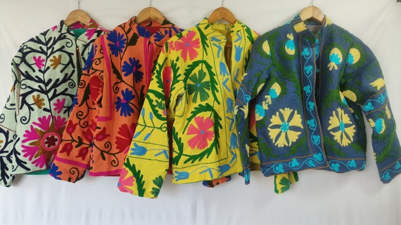 【爆売りセール開催中！】 Short Thread Colour Multi With Blue in Jacket Embroidery ジャケット・アウター