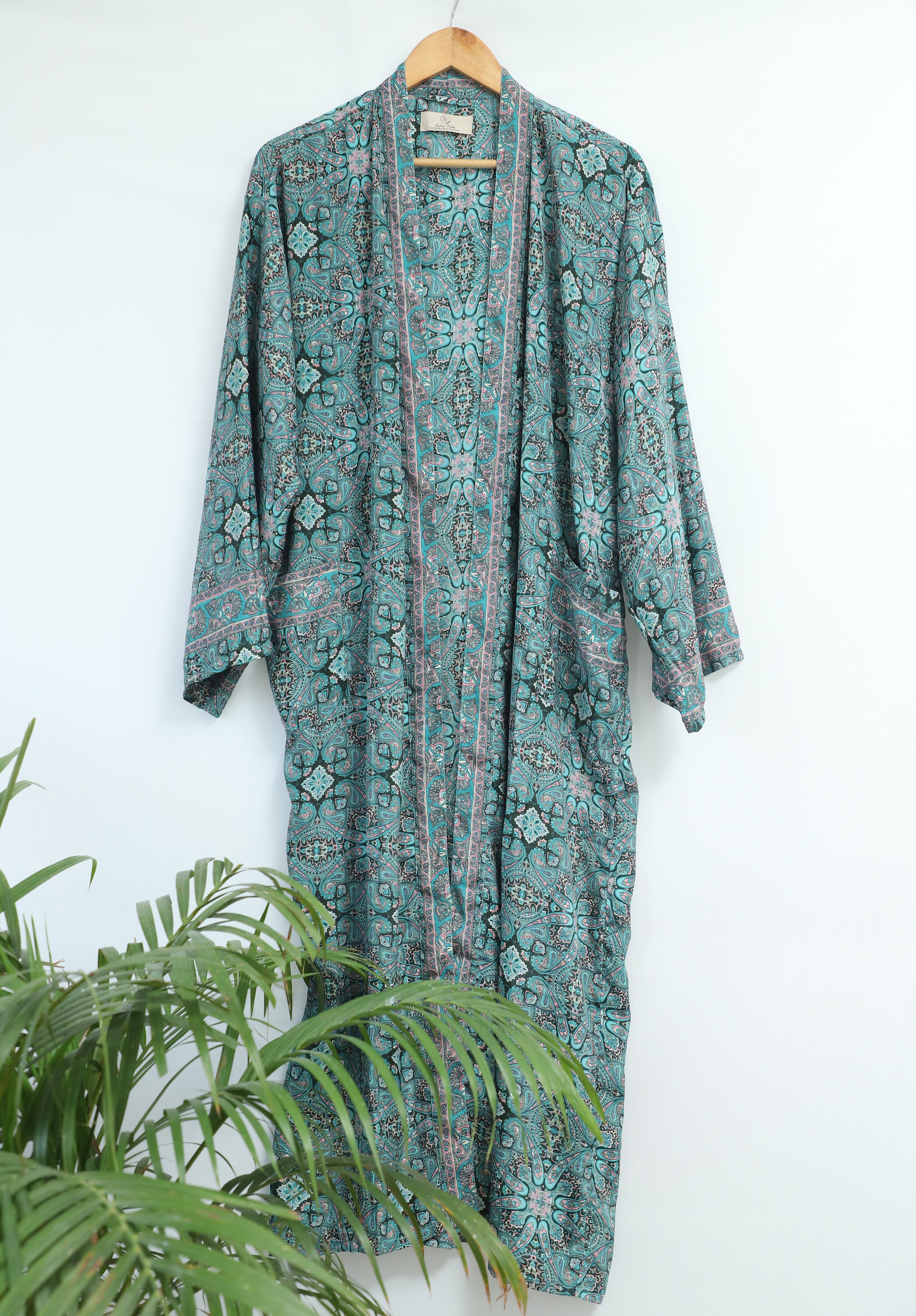 Unisex Regal Surplus Silk Blend Kimono House Robe Unisex Etsy