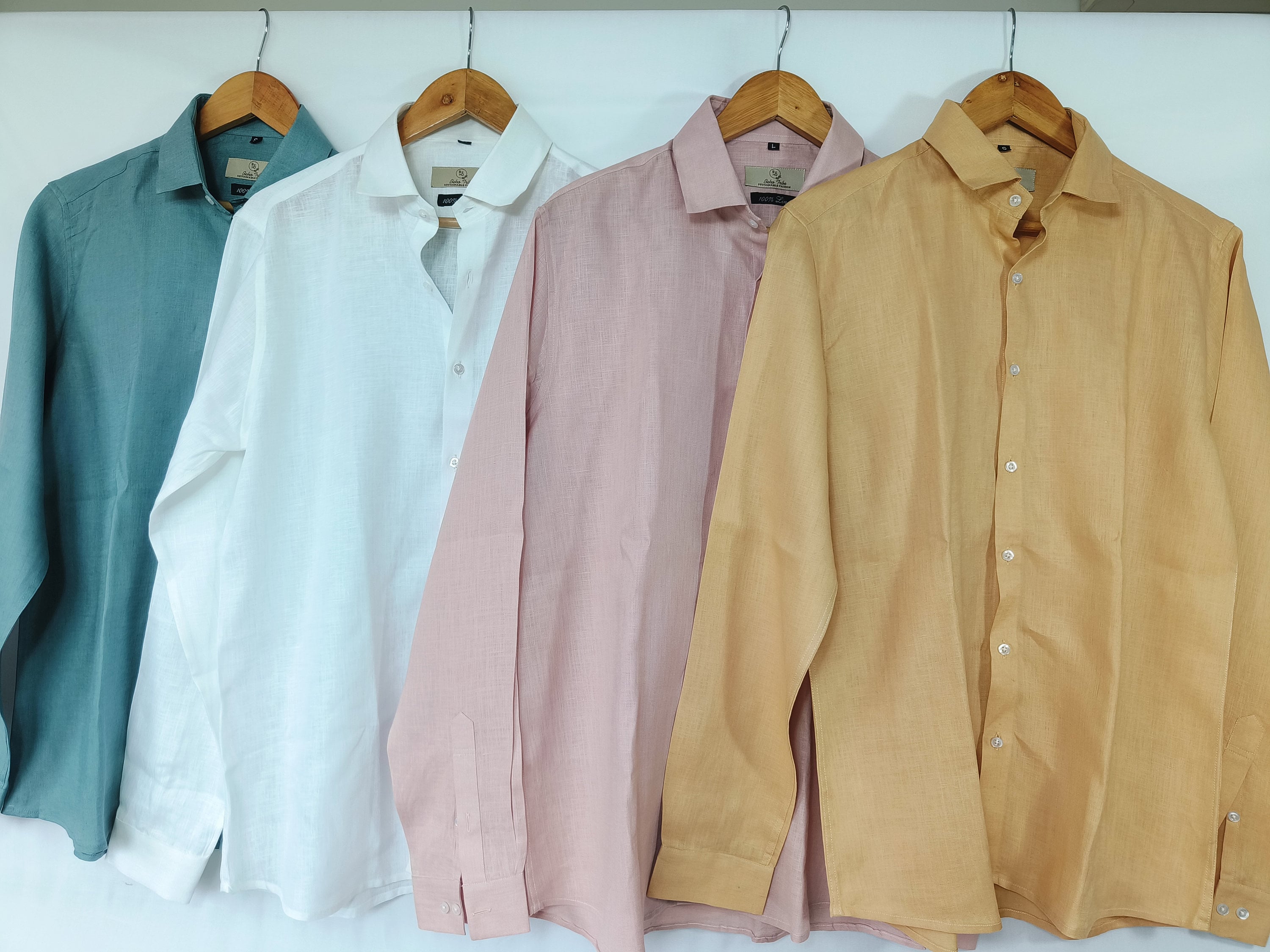 Chemise à boutons de manchettes pour homme, vêtement de luxe léger