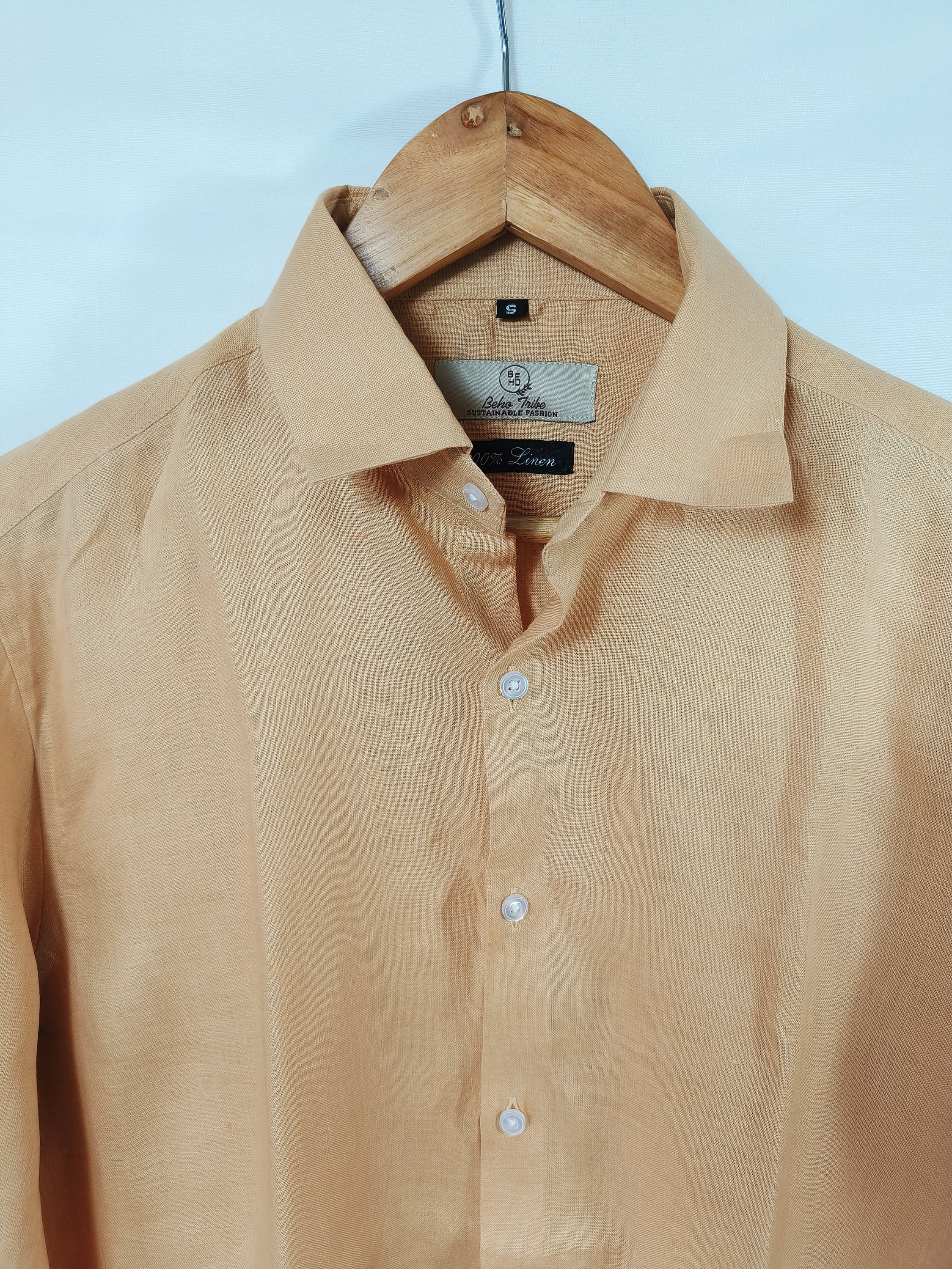 brown linen dress shirt Billy Reid Short Sleeve Linen Tuscumbia Shirt Button Down, Oak Brown main image 0