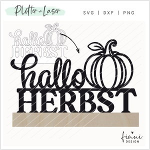 Laserdatei Klötzchendeko Herbst Kürbis Bastelklötzchen Vorlage SVG Plotterdatei Lasercut Vektordatei
