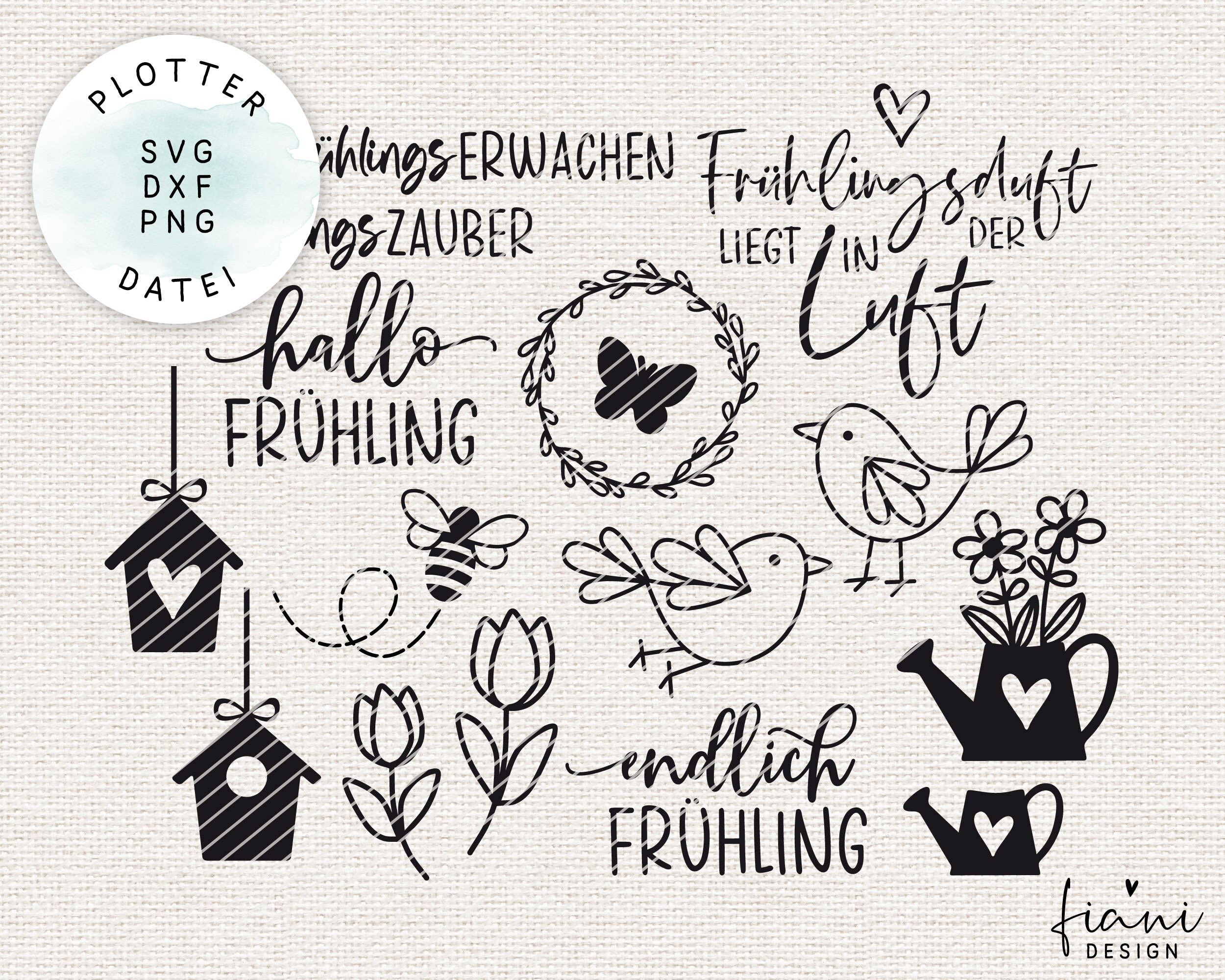 Plotterdatei Frühling SVG | Etsy