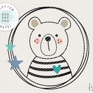 File plotter orso con cornice SVG
