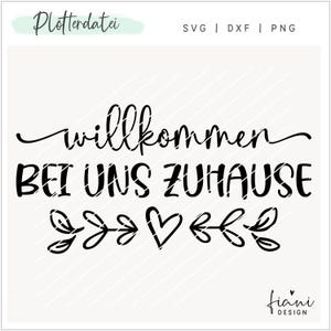 Plotterdatei Willkommen Fensterdeko Fensteraufkleber SVG
