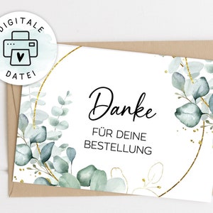 Danke Karte zum Ausdrucken A6/A7