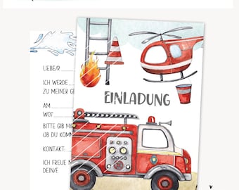 Einladungskarte Kindergeburtstag zum Ausdrucken, A6