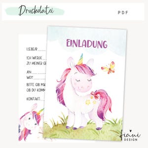 Tarjeta de invitación de cumpleaños infantil para imprimir, A6