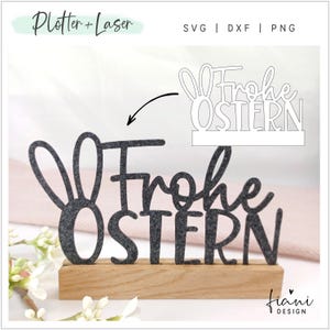 Laserdatei Klötzchendeko Ostern Bastelklötzchen Vorlage SVG Plotterdatei Lasercut Vektordatei