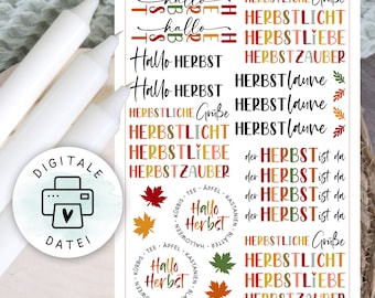 Candle tattoos template PDF candle stickers, autumn