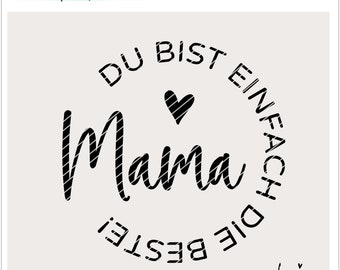 Plotterdatei Mama Muttertag SVG