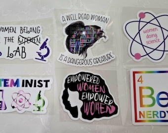 UV-DTF Women in STEM-stickers - Buy the Set and Get One Free