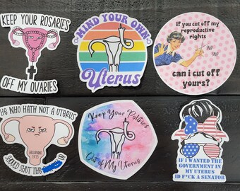 Sticker vrouwenrechten | Roe V Wade Humor, feministische sticker