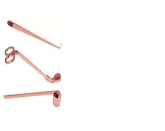Lujoso juego de mechas de velas de oro rosa de tres piezas (herramientas)