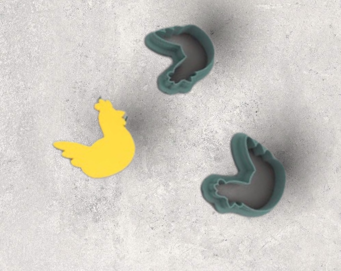 Chicken Clay Cutter| Polymer clay shape cutter | embossing cutter |earring shape mold | ceramic pottery