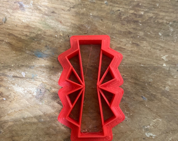 Art Deco Bow Tie Clay Cutter | Polymer clay shape cutter | embossing cutter |earring shape mold