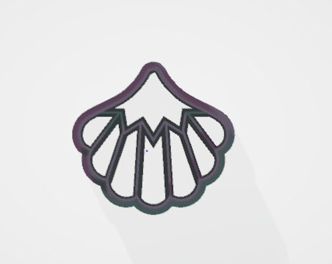 Art Deco Embossed Shell Clay Cutter| Polymer clay shape cutter | embossing cutter |earring shape mold | ceramic pottery