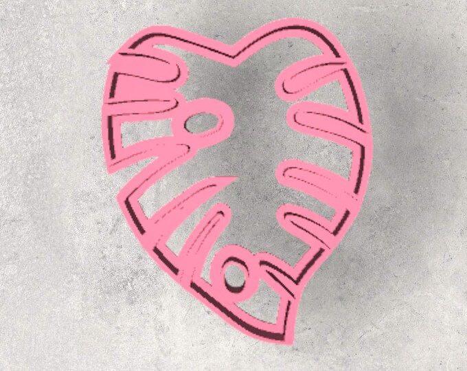 Monstera Leaf III Clay Cutter| Polymer clay shape cutter | embossing cutter |earring shape mold | ceramic pottery