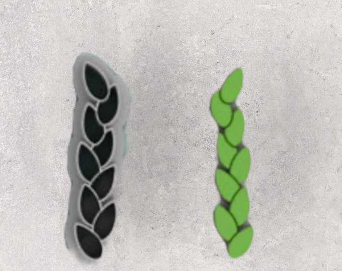 Vine Clay Cutter| Polymer clay shape cutter | embossing cutter |earring shape mold | ceramic pottery