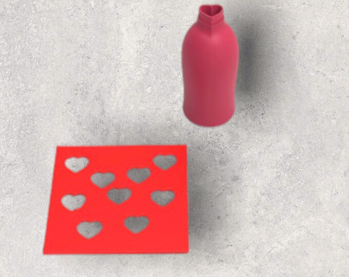 Heart Micro Clay Cutter| Polymer clay shape cutter | embossing cutter |earring shape mold | ceramic pottery