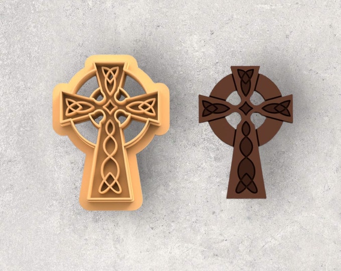 St. Patrick’s Day Irish Cross Clay Cutter| Polymer clay shape cutter | embossing cutter |earring shape mold | ceramic pottery