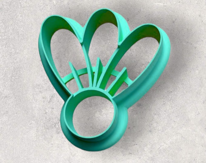 Hand Drawn Embossed Three Petal Flower Clay Cutter| Polymer clay shape cutter | embossing cutter |earring shape mold | ceramic pottery