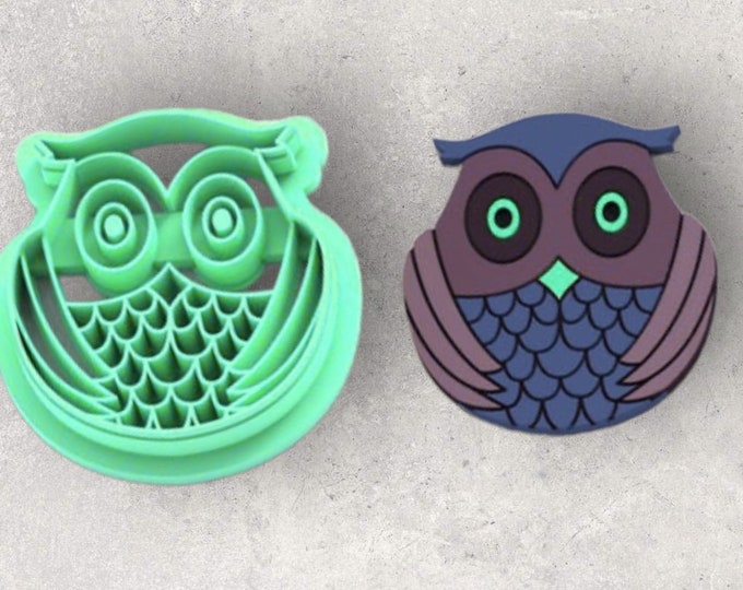 Owl Clay Cutter| Polymer clay shape cutter | embossing cutter |earring shape mold | ceramic pottery