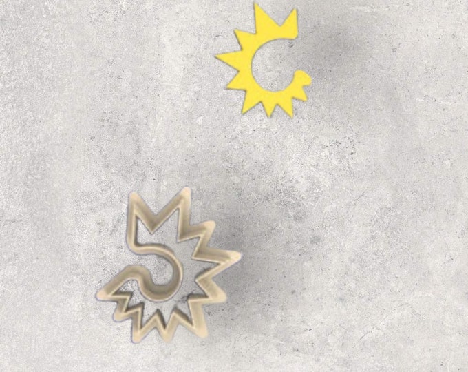 Sunburst Clay Cutter| Polymer clay shape cutter | embossing cutter |earring shape mold | ceramic pottery