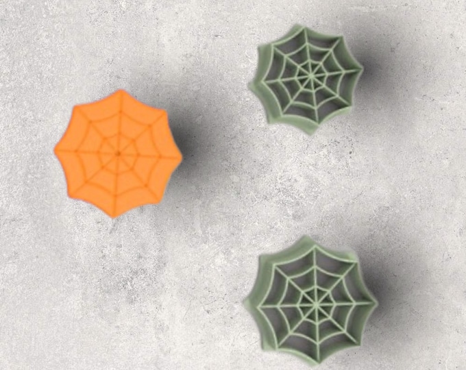 Spider Web Clay Cutter| Polymer clay shape cutter | embossing cutter |earring shape mold | ceramic pottery