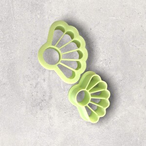 Embossed Daisy Drop | Polymer clay shape cutter | embossing cutter |earring shape mold | ceramic pottery | handmade earring