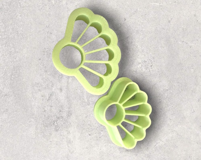 Embossed Daisy Drop | Polymer clay shape cutter | embossing cutter |earring shape mold | ceramic pottery | handmade earring