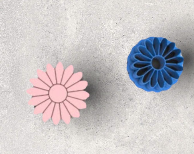 Embossed Flower Clay Cutter| Polymer clay shape cutter | embossing cutter |earring shape mold | ceramic pottery