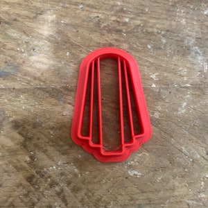 Art Deco Curved Arch Clay Cutter | Polymer clay shape cutter | embossing cutter |earring shape mold
