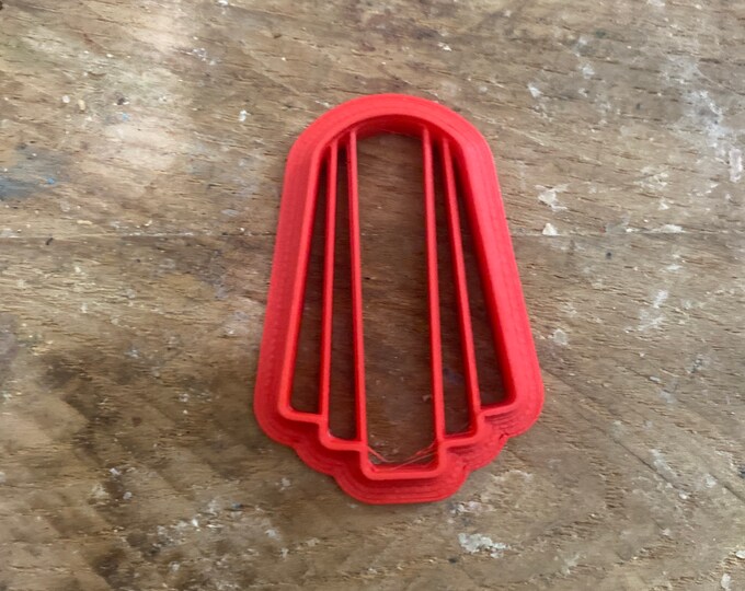Art Deco Curved Arch Clay Cutter | Polymer clay shape cutter | embossing cutter |earring shape mold