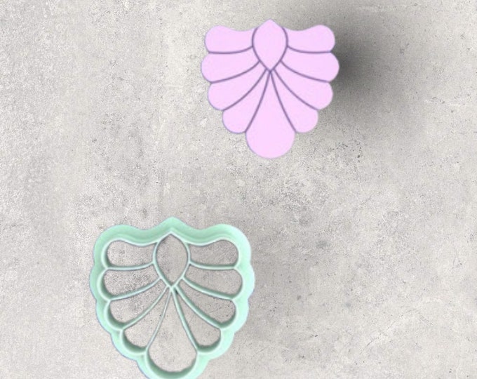 Greek Scallop Clay Cutter| Polymer clay shape cutter | embossing cutter |earring shape mold | ceramic pottery