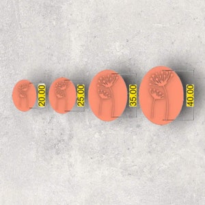 Flower Clay Stamp| Polymer clay shape cutter | embossing cutter |earring shape mold | handmade earrings |