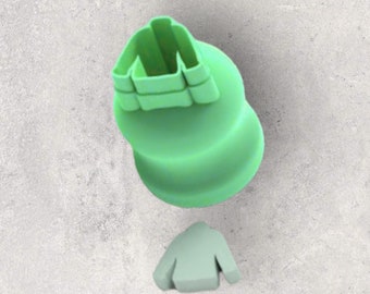 Sweater Micro Clay Cutter| Polymer clay shape cutter | embossing cutter |earring shape mold | ceramic pottery
