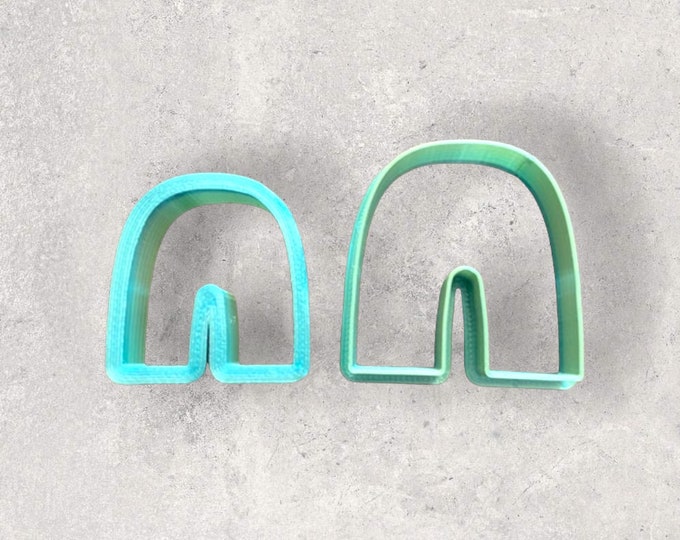 Boho Wide Arch Rainbow Clay Cutter | Polymer clay shape cutter | embossing cutter |earring shape mold  | handmade earrings |
