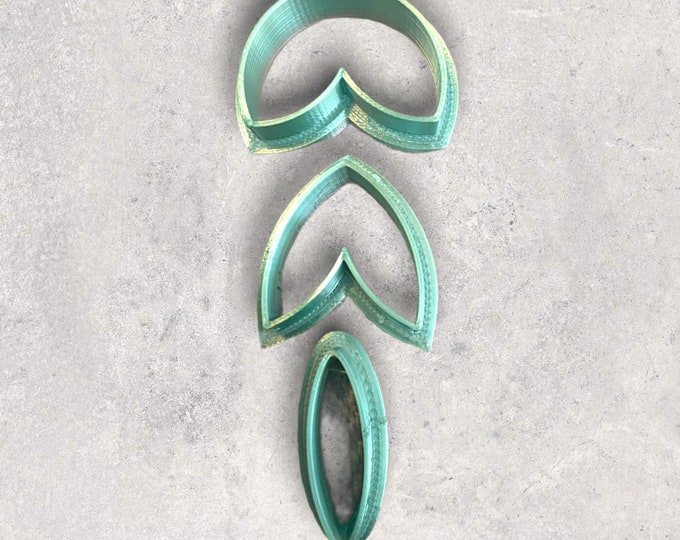 Three Tier Flower Clay Cutter | Polymer clay shape cutter | embossing cutter |earring shape mold | ceramic pottery | handmade earrings