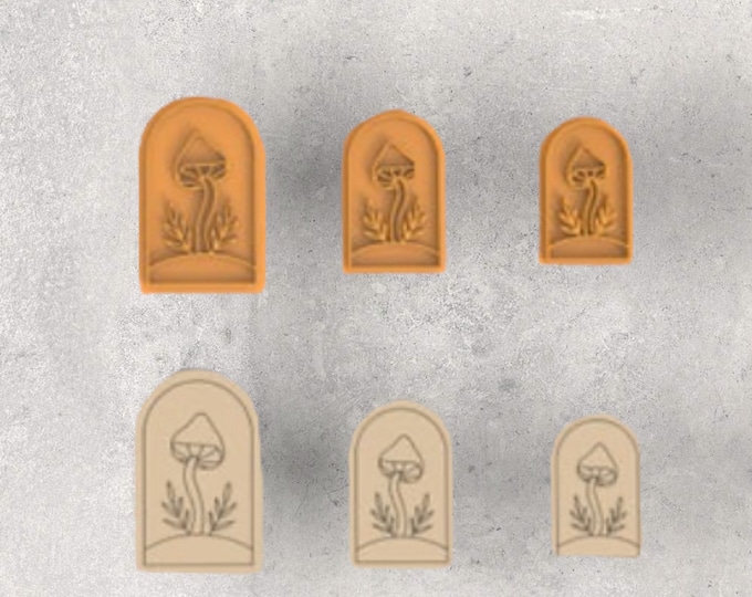 Mushroom Arch Clay Stamp| Polymer clay shape cutter | embossing cutter |earring shape mold | handmade earrings |