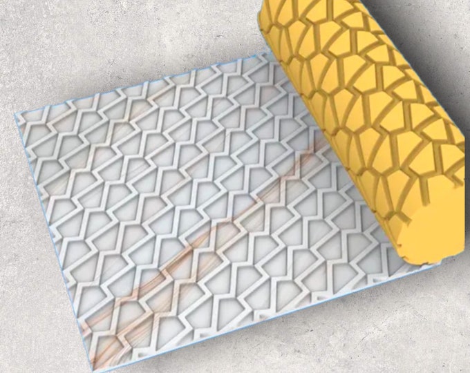 Seamless Texture Roller | Clay Roller I Pottery Roller I Polymer Clay Roller I Texture Rolling Pin |