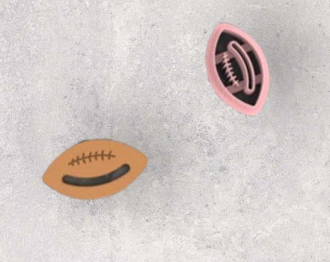 Football Clay Cutter| Polymer clay shape cutter | embossing cutter |earring shape mold | ceramic pottery